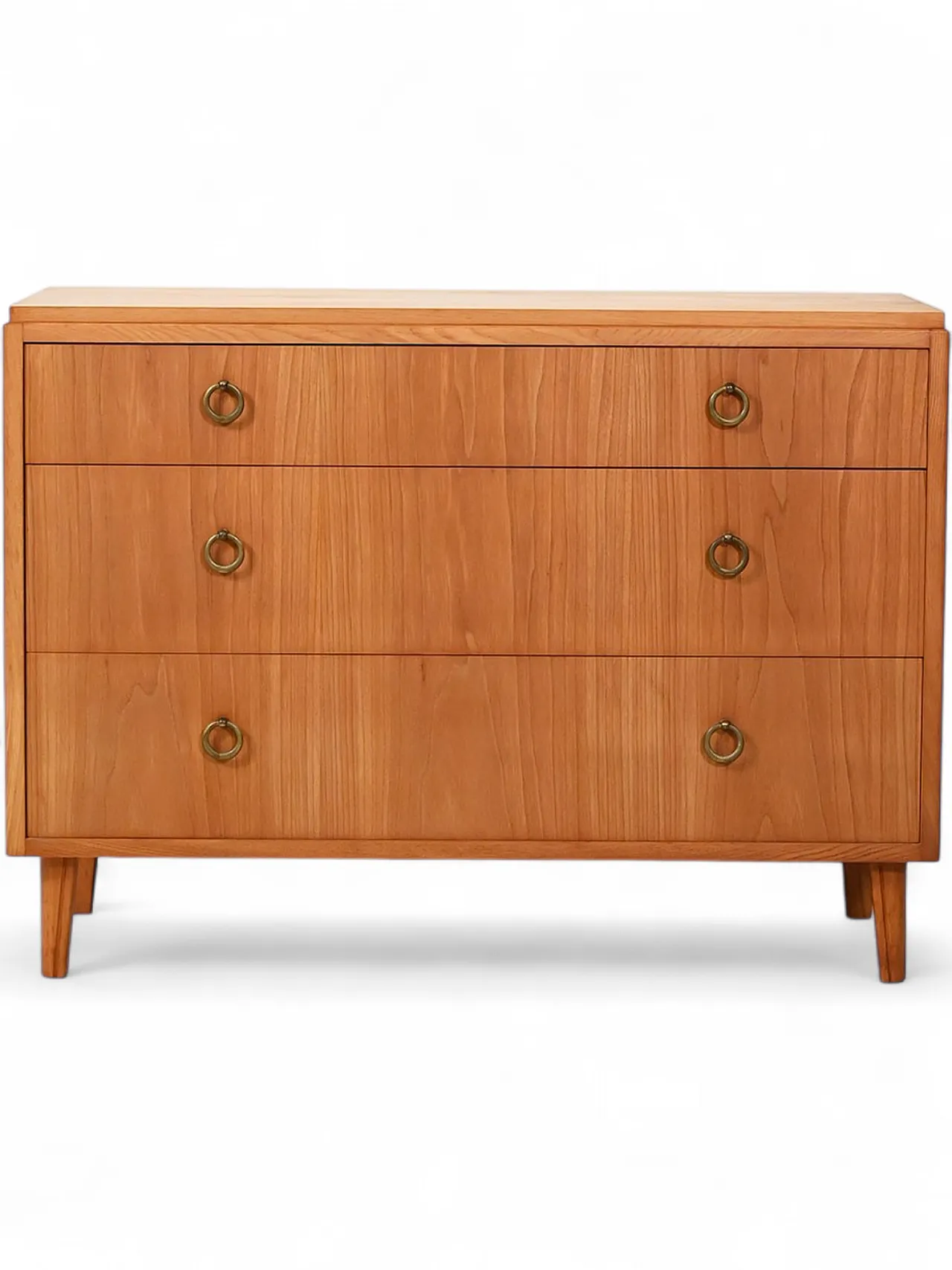 Scandinavian deco chest of drawers in elm, 40s 10