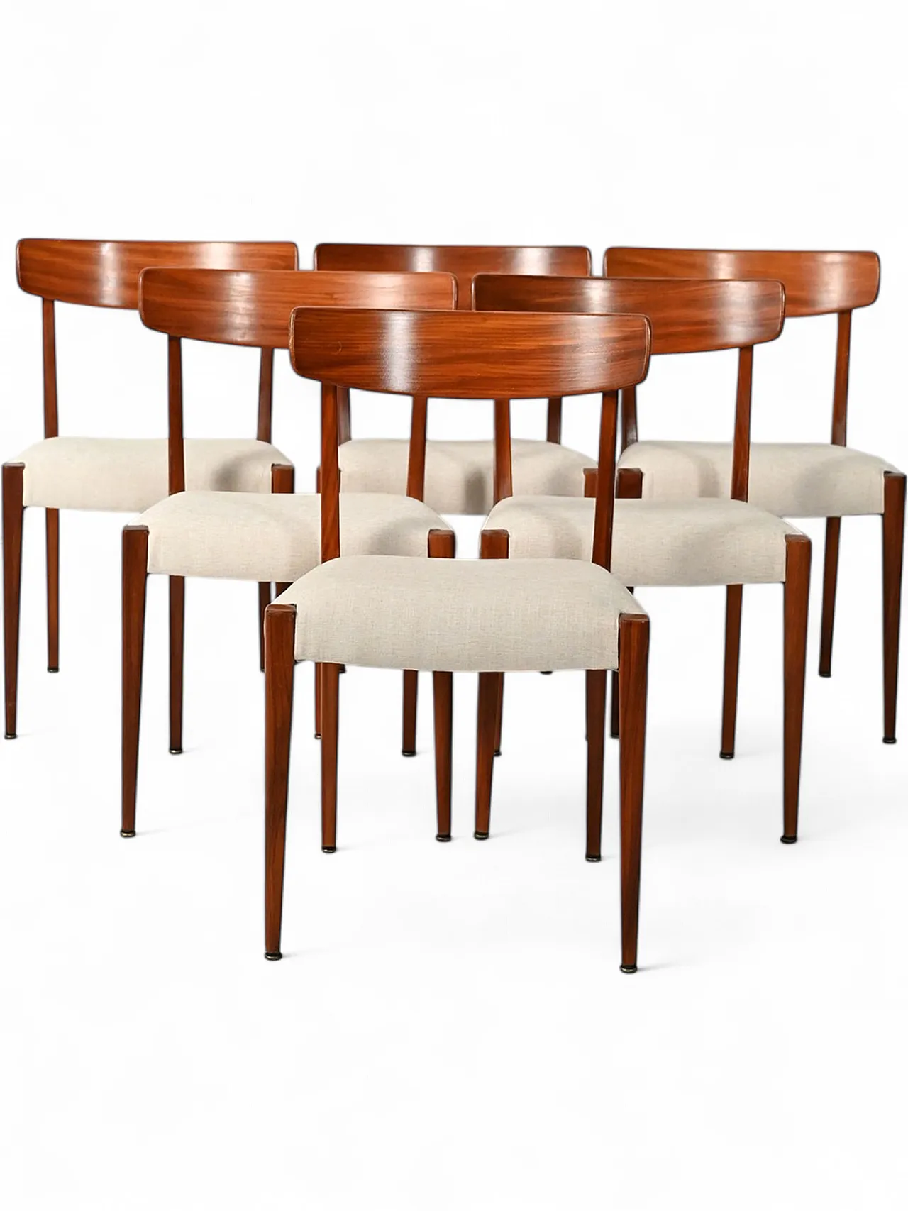 6 Scandinavian teak chairs, 1960s 17