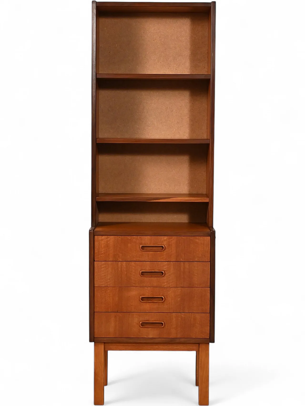 Small Scandinavian teak bookcase, 1960s 9