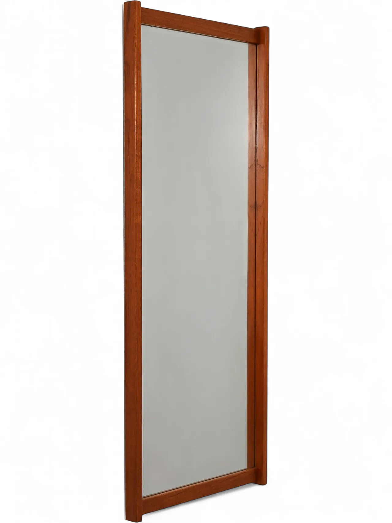 Specchio scandinavo in teak, anni ’60 8