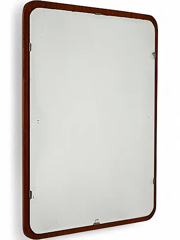 Scandinavian mirror with teak frame