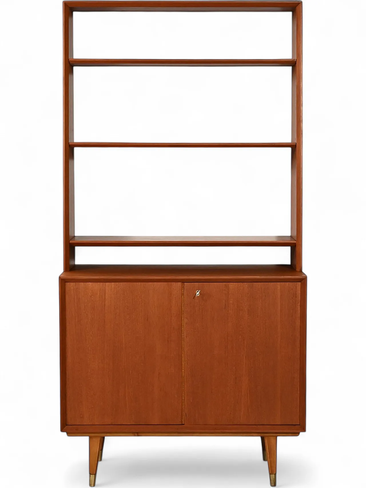 Libreria scandinava con cabinet, anni '60 11
