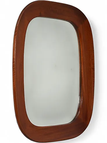 Mirror with mahogany frame, 1950s