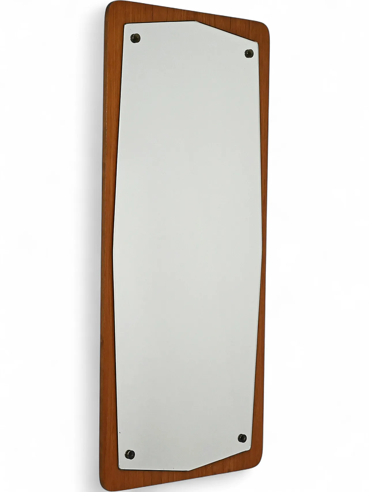 Specchio sagomato svedese in teak 7