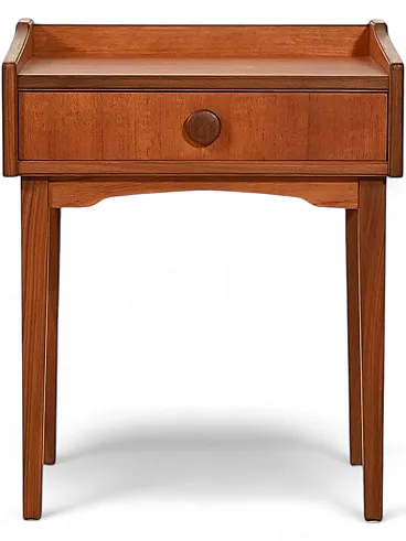 Scandinavian 1950s bedside table in teak