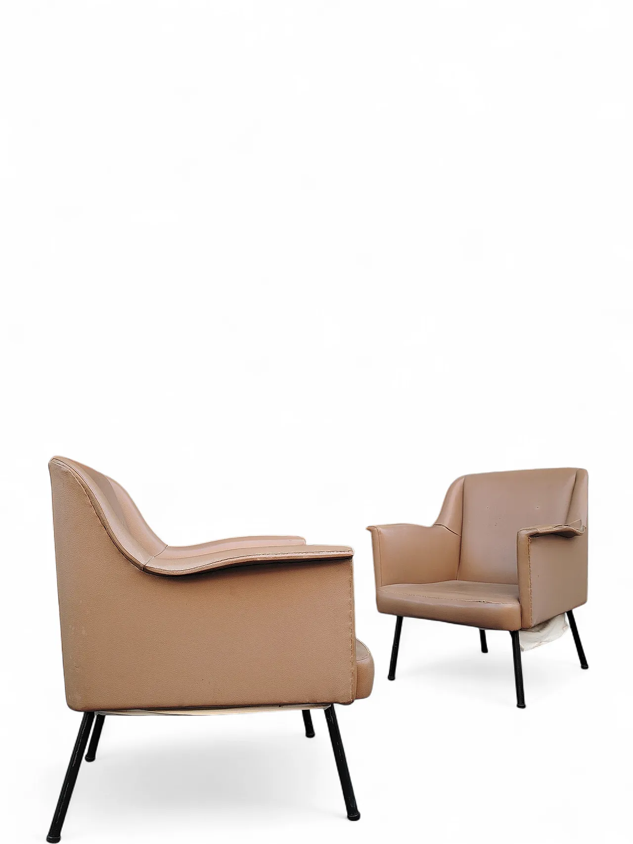 Pair of armchairs by Carlo Pagani for Arflex, 1950s 9