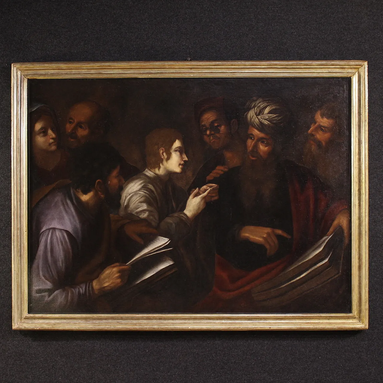 Italian painting, Christ among the Doctors,  17th century 1