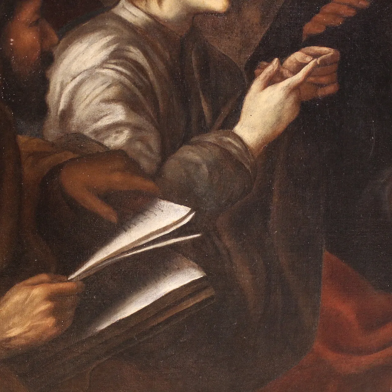 Italian painting, Christ among the Doctors,  17th century 10