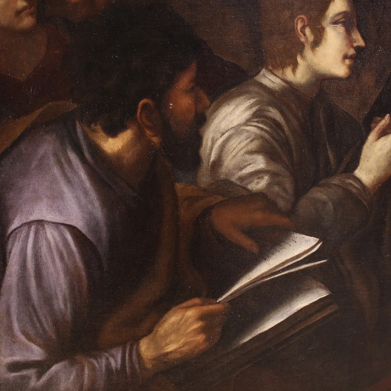 Italian painting, Christ among the Doctors,  17th century 15