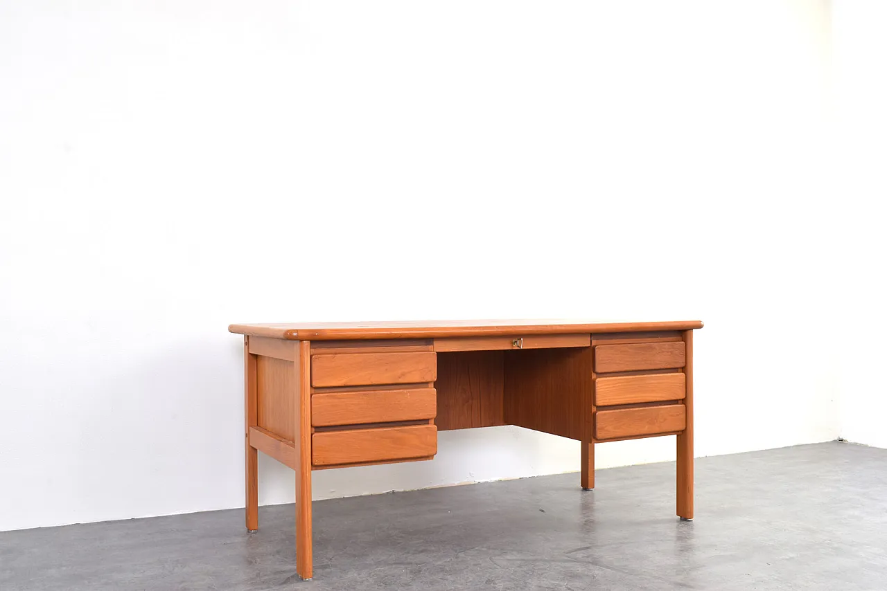 Scrivania Mid-Century in teak, Danimarca, anni '70. 9