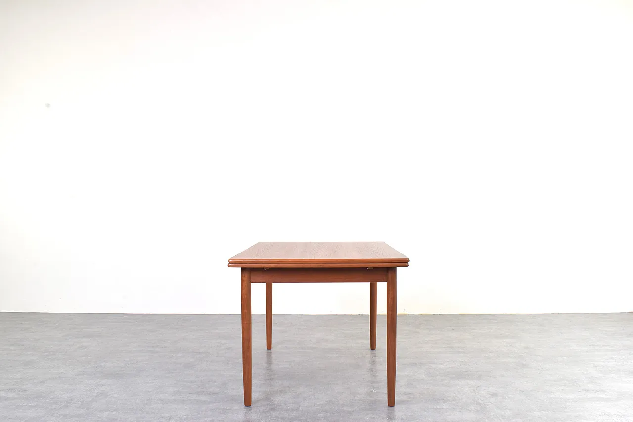 Tavolo da pranzo allungabile in teak di Rogenstrup Möbelfabrik, Danimarca, anni '60 5