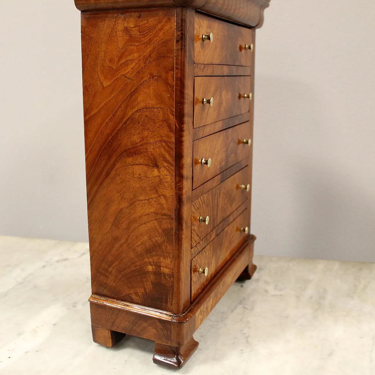 Miniature model of Louis Philippe chest of drawers, 19th century 9