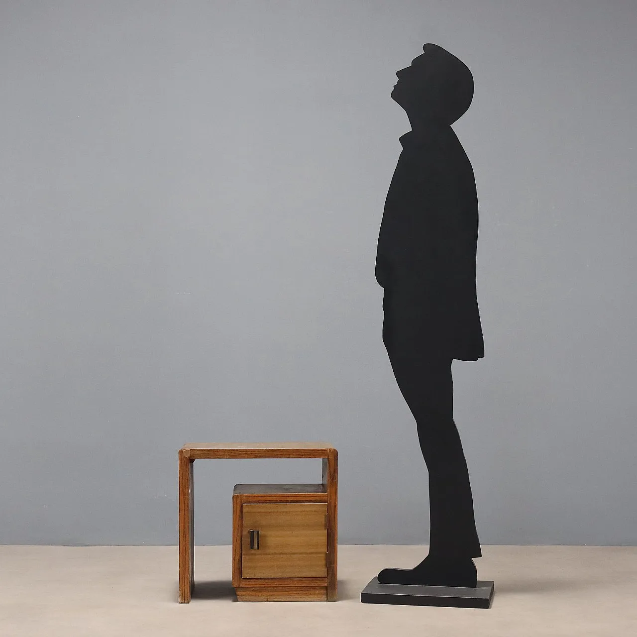 Comodino in legno esotico, primo '900 3