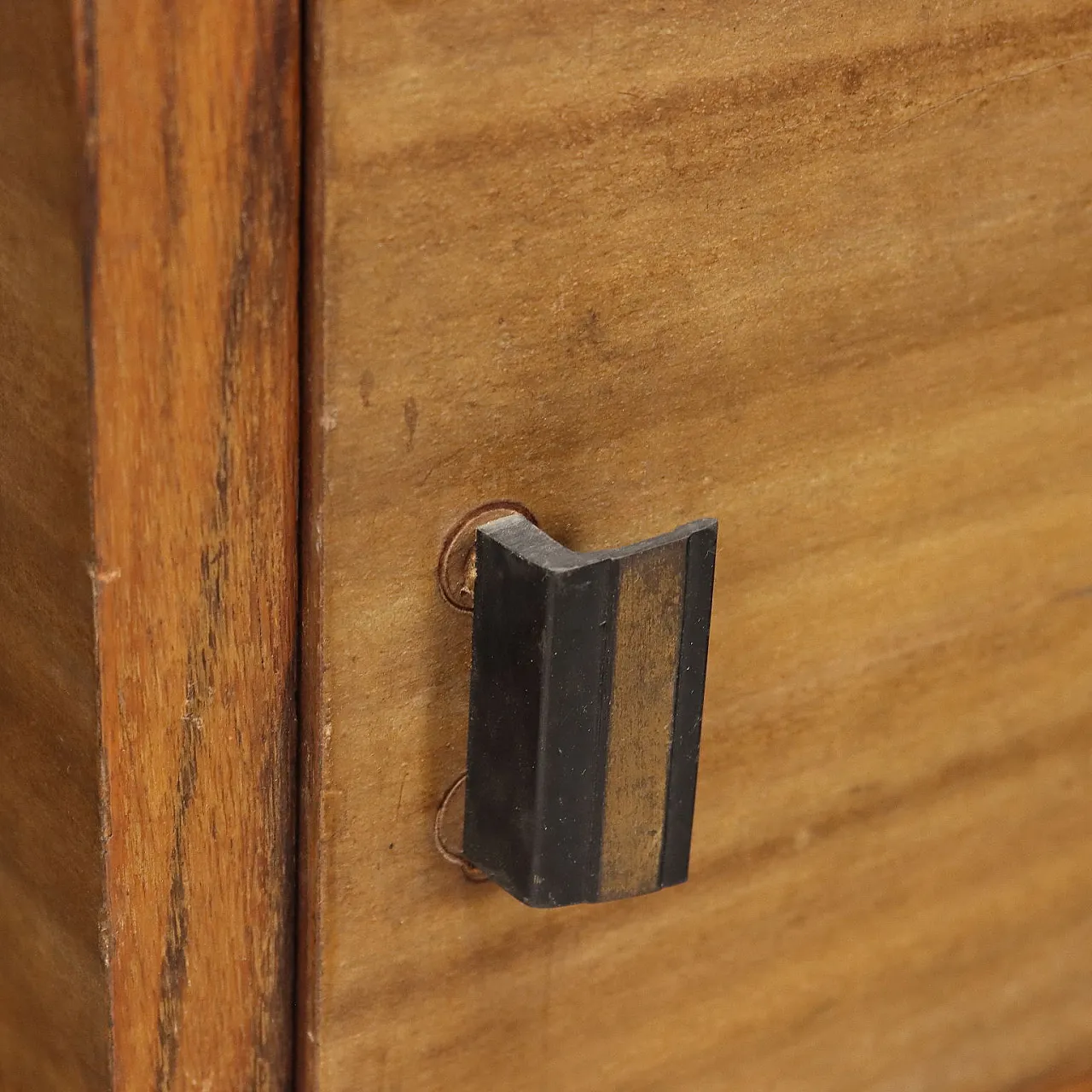 Comodino in legno esotico, primo '900 6