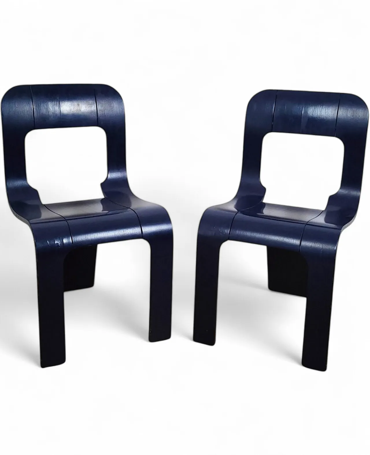 Pair of Model S chairs by Gigi Sabadin for Stilwood, 1970s 6