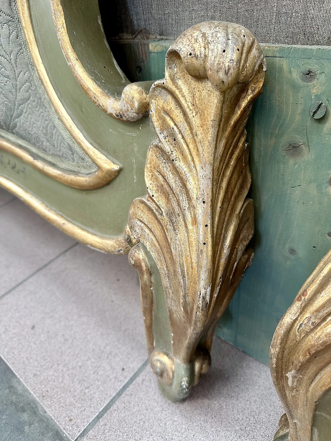 Rare large Venetian double bed or pair of beds, late 19th century 5