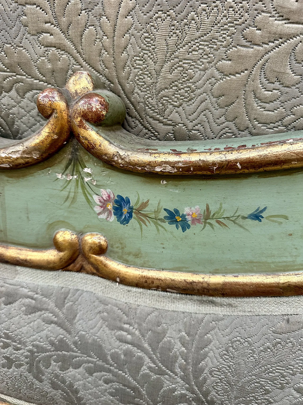 Rare large Venetian double bed or pair of beds, late 19th century 8