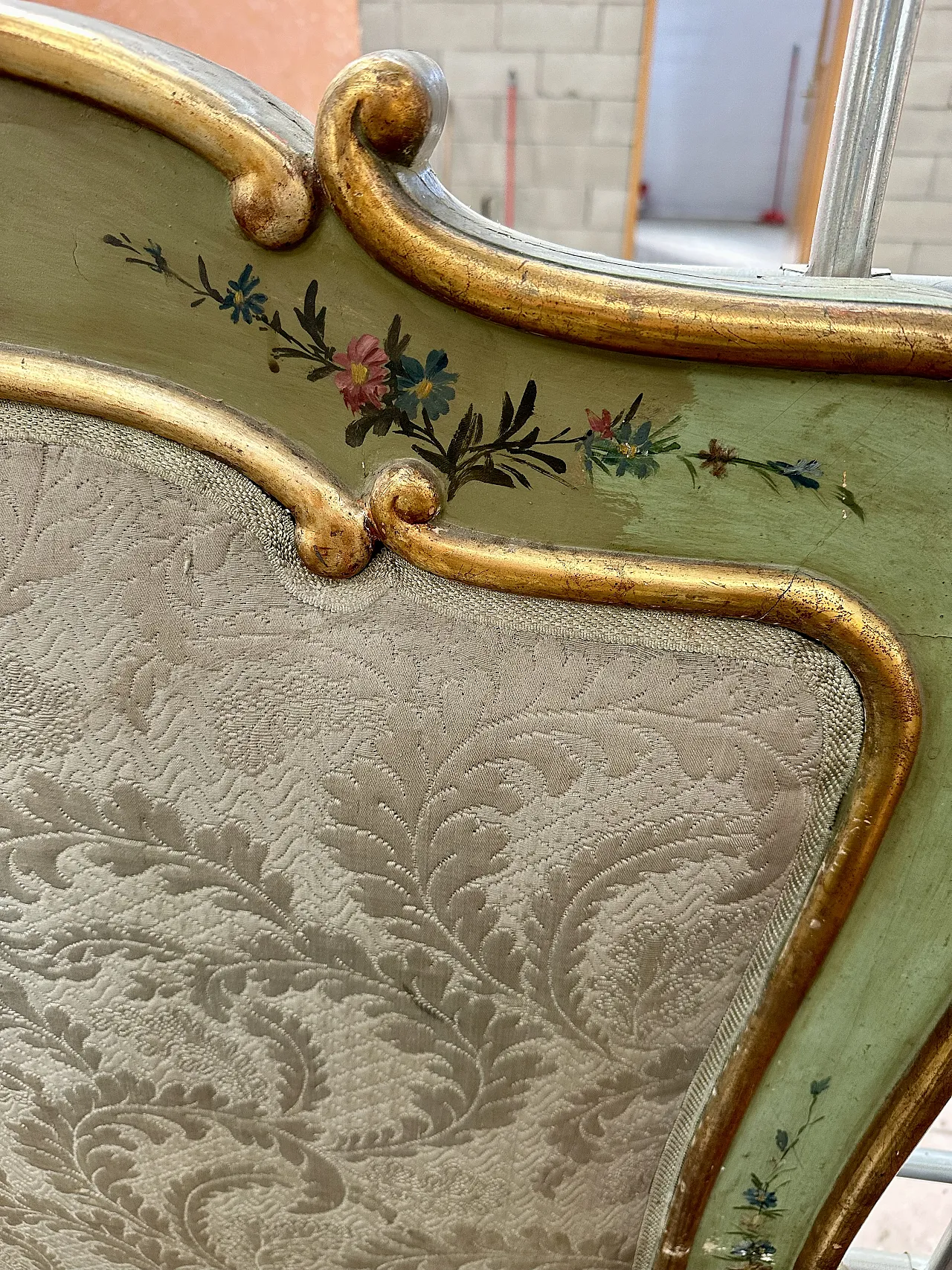 Rare large Venetian double bed or pair of beds, late 19th century 12