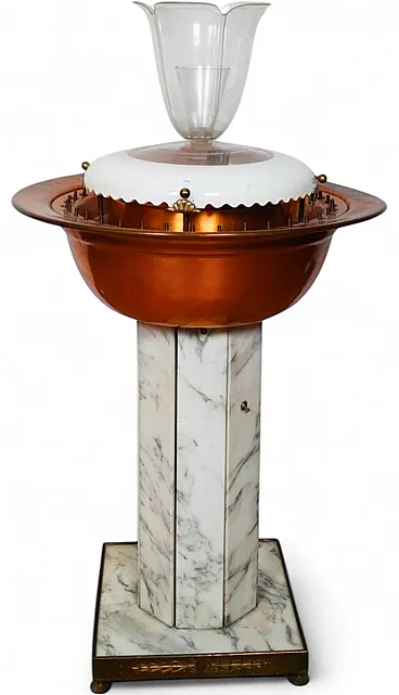 Fontana in marmo e rame, anni '60