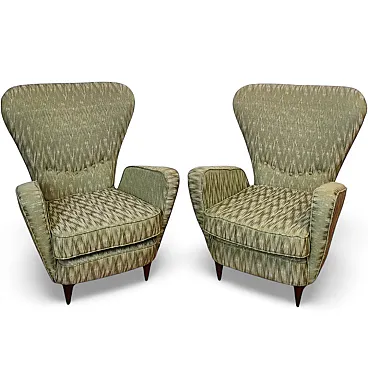 Coppia di poltrone di Sala e Madini per Fratelli Galimberti, anni '50