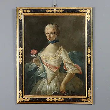 Portrait of a Lady, oil on canvas, Italian School, 18th century