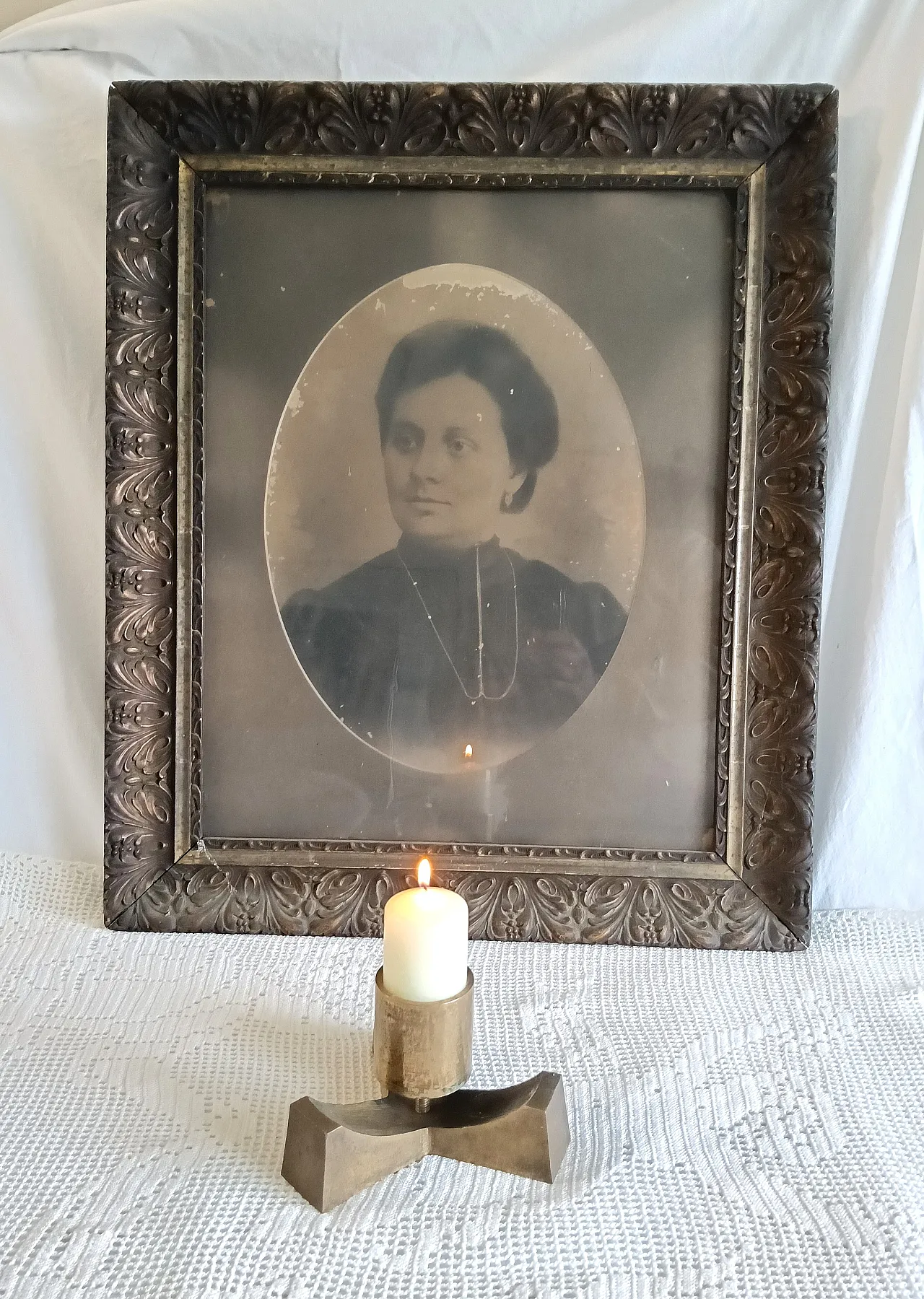 Portacandele in ottone massiccio, anni '60 11