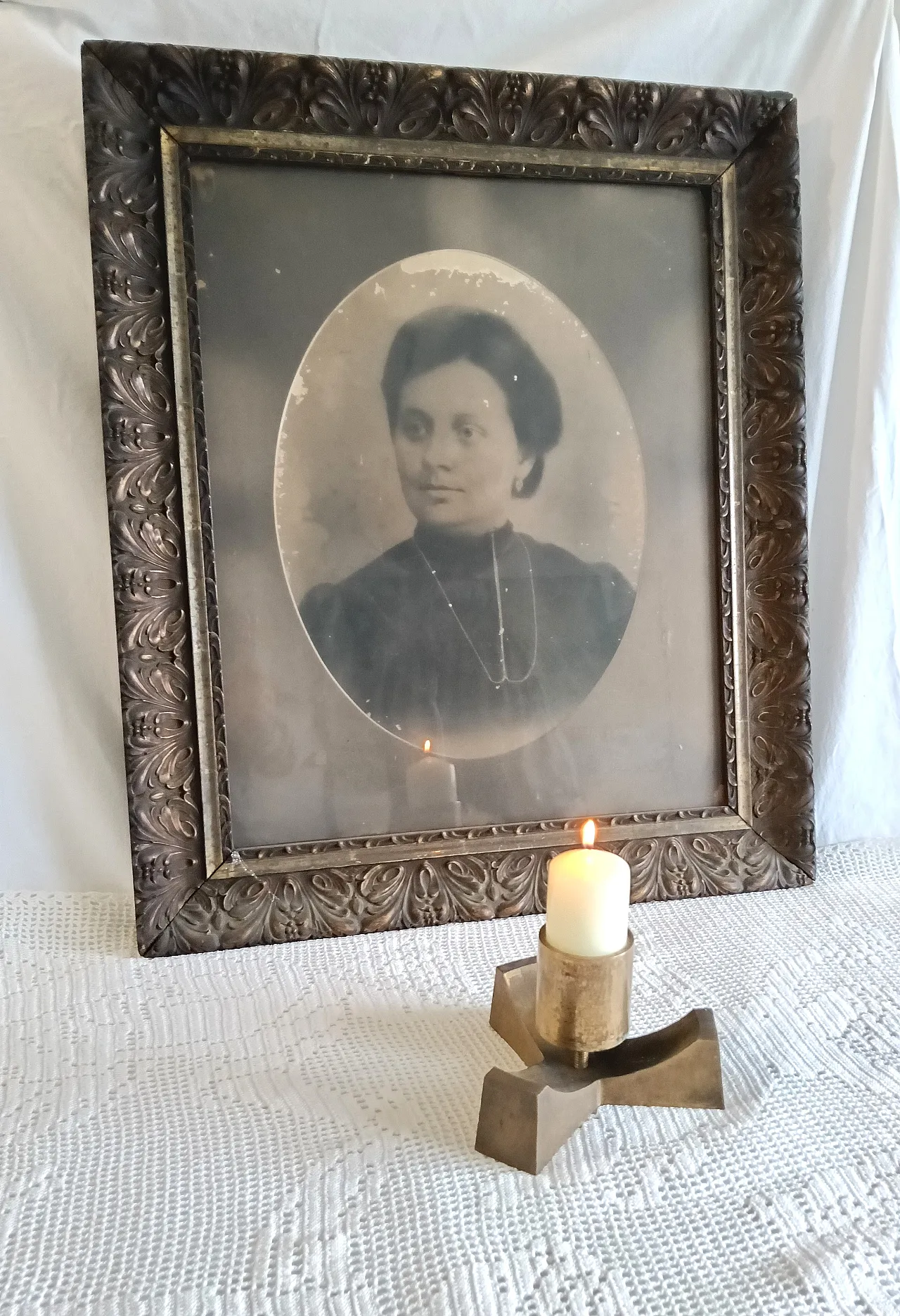 Portacandele in ottone massiccio, anni '60 17