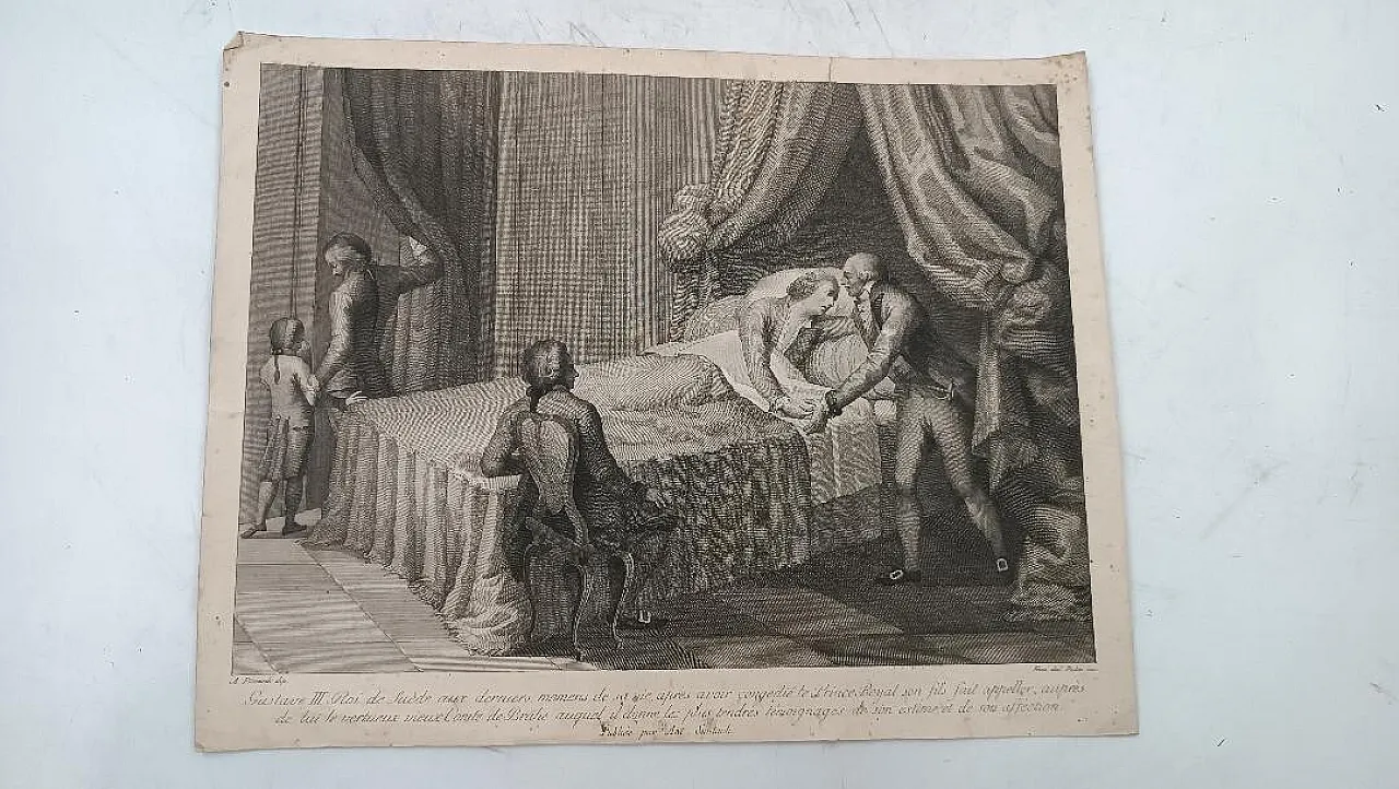 Incisione a bulino di A.Picciardi, '700 1
