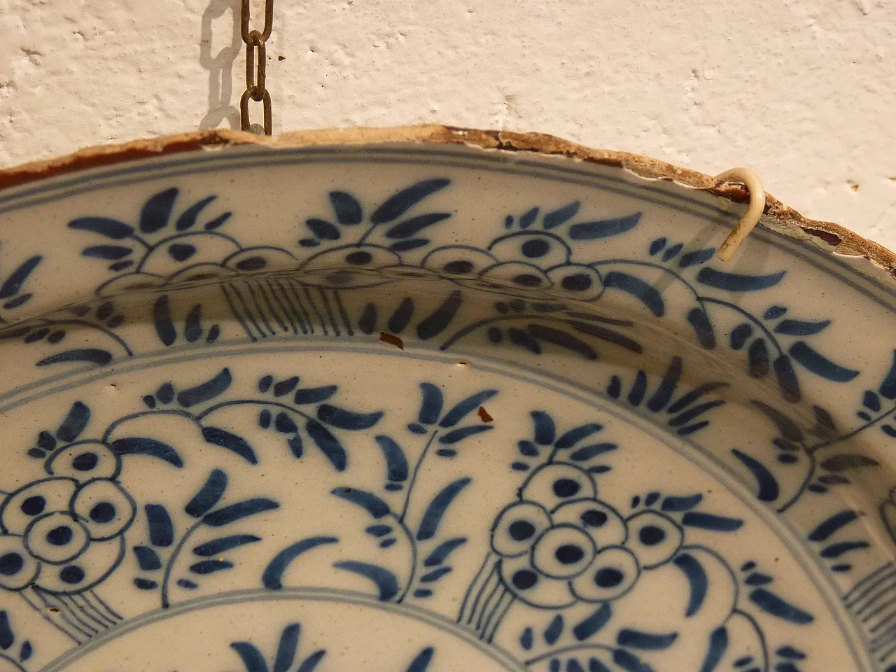 Piatto Maiolica Delft Olanda epoca 700' 1