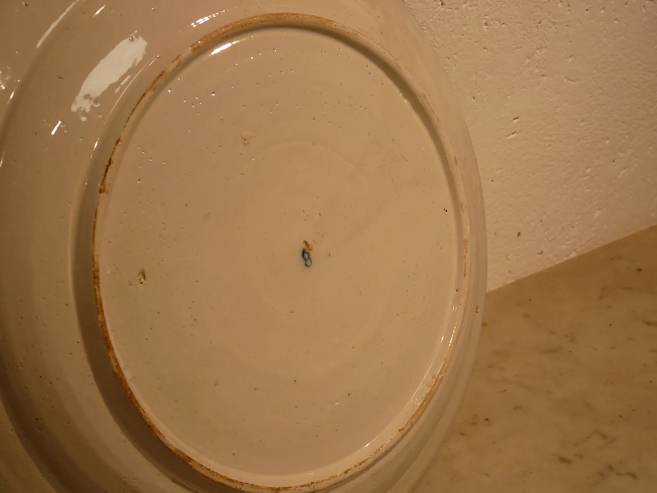 Piatto Maiolica Delft Olanda epoca 700' 8