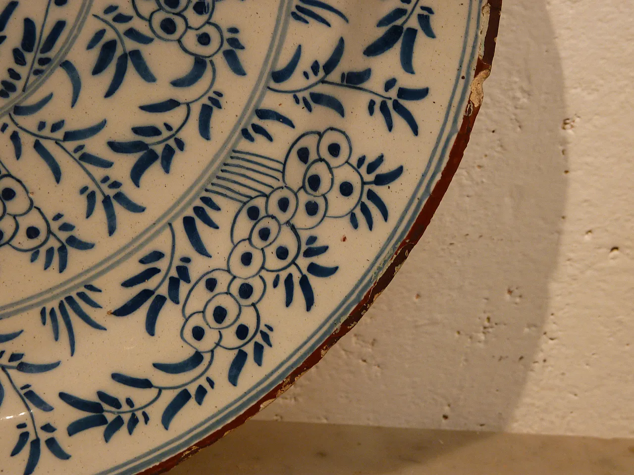 Piatto Maiolica Delft Olanda epoca 700' 18