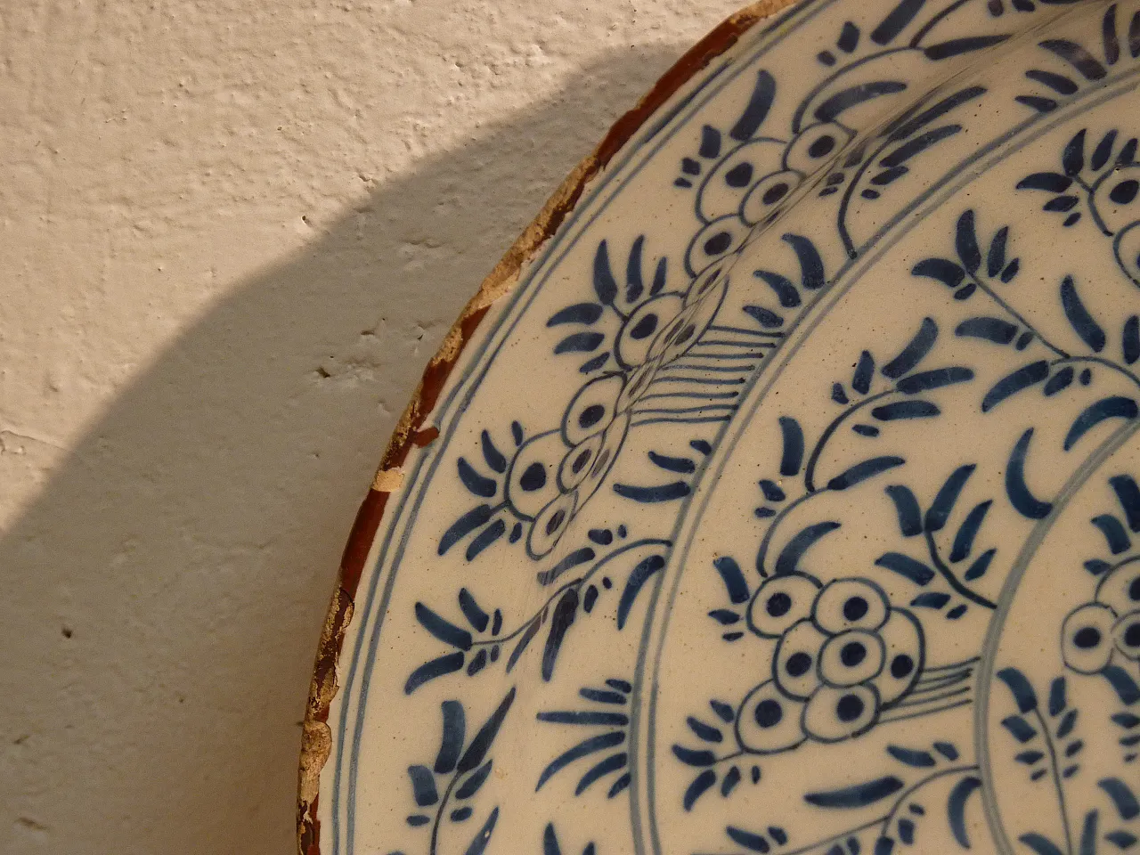 Piatto Maiolica Delft Olanda epoca 700' 20