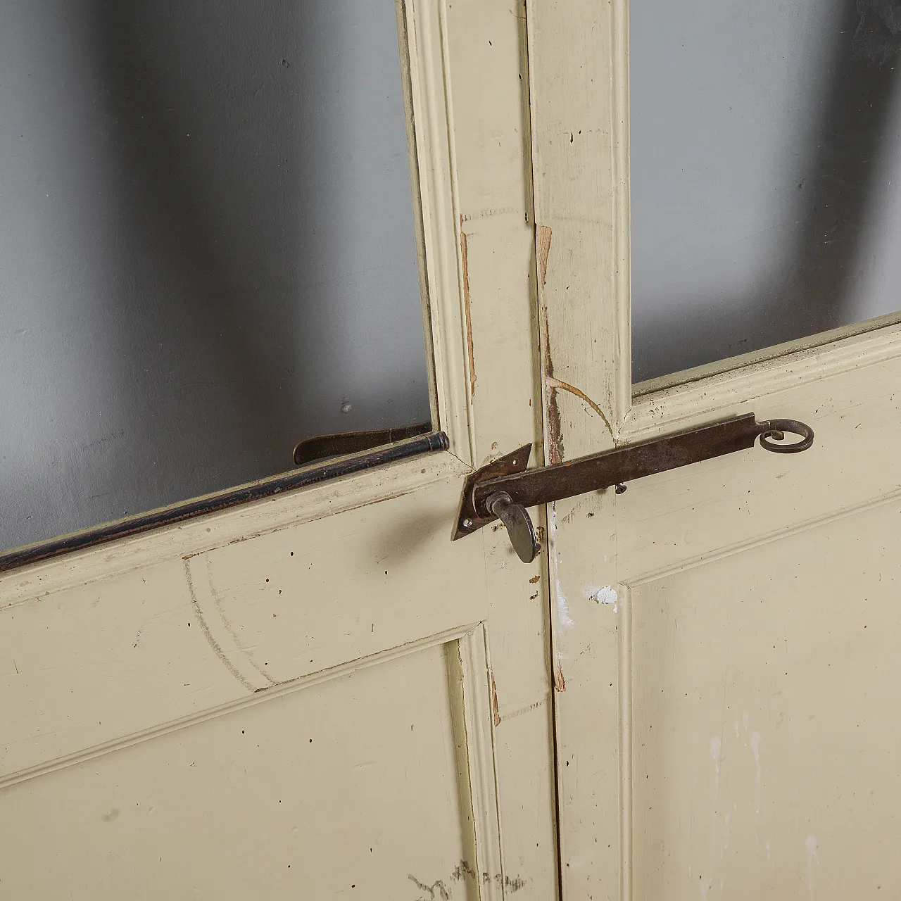 Two-tone double door with glass, 20th century 1