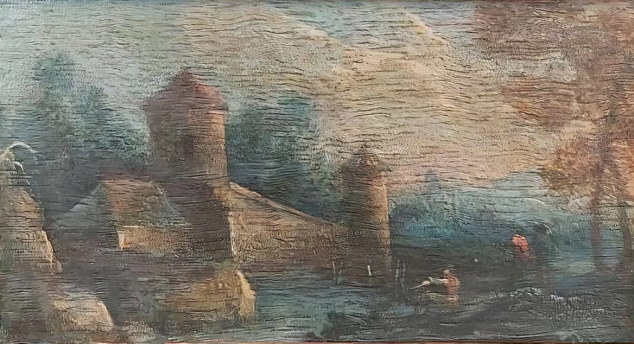 Pair of Flemish cabinet landscapes, oil on oak panel, 17th century 7