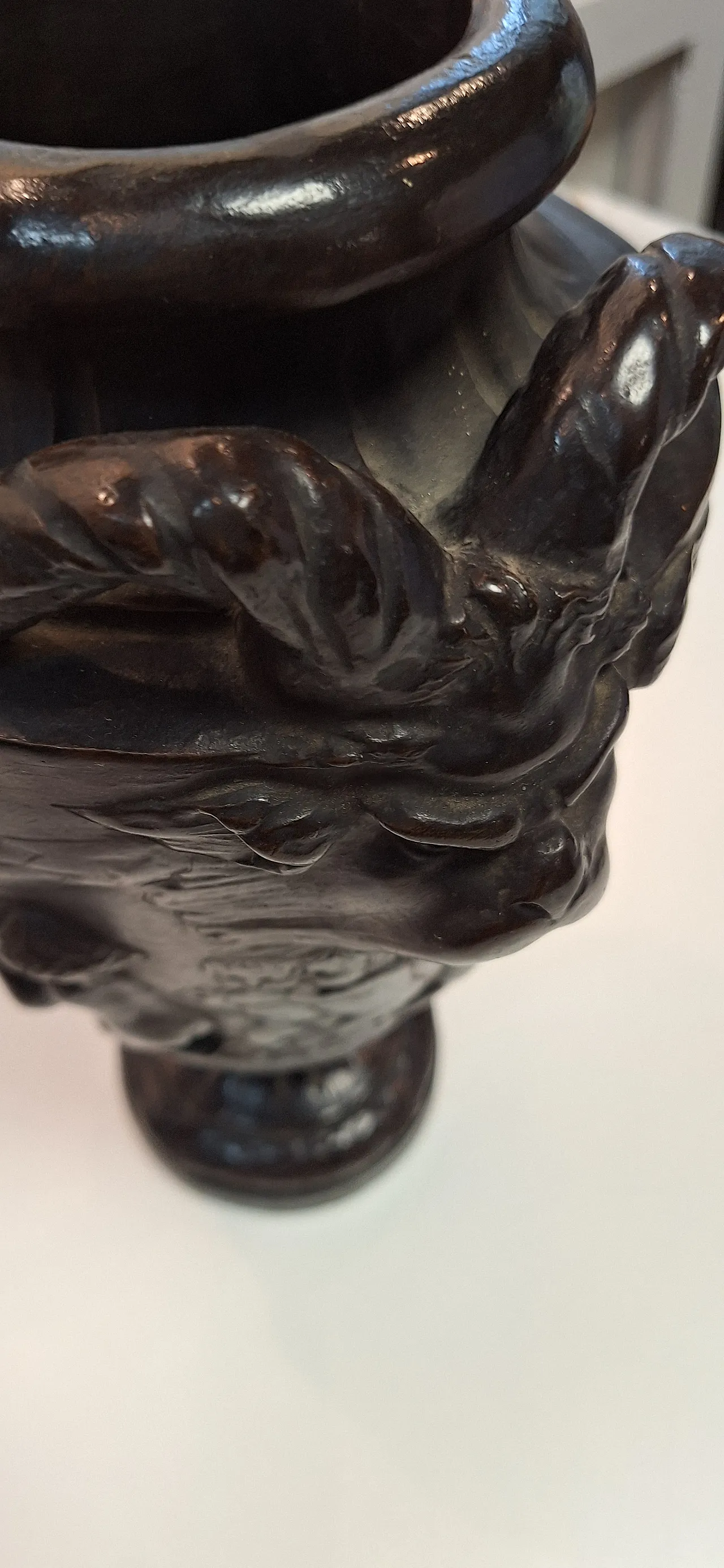 Vaso in terracotta patinata come bronzo stile Neoclassico, '800 2