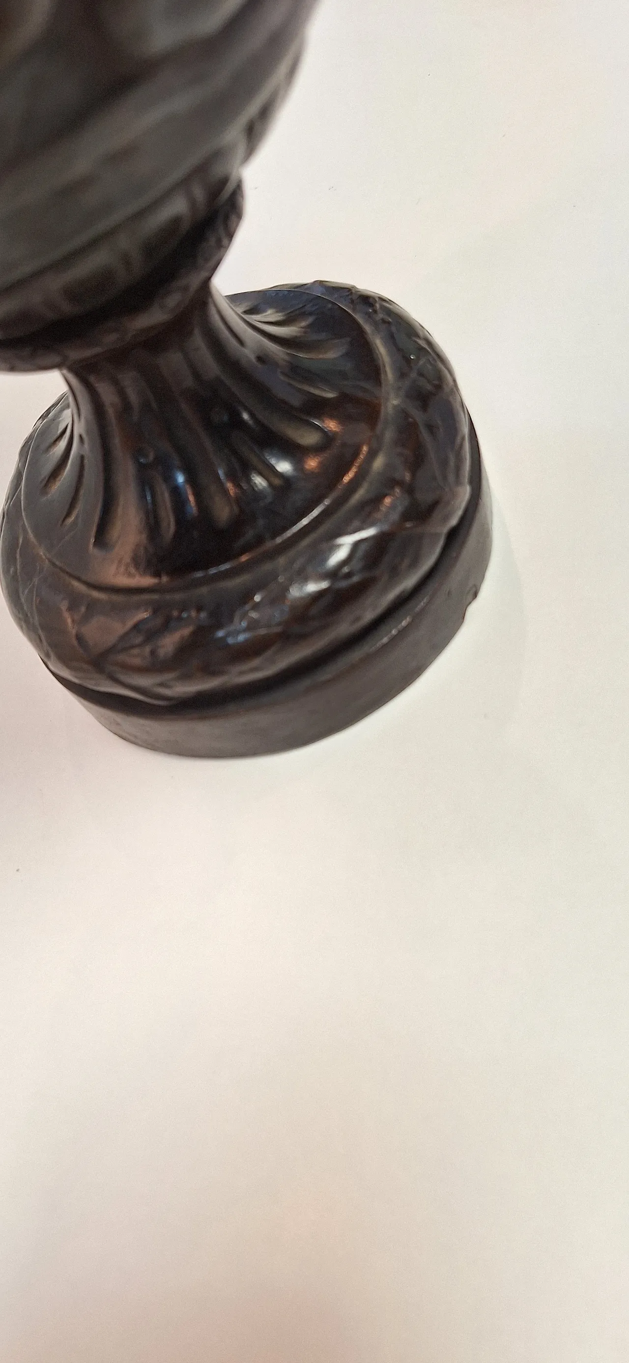 Vaso in terracotta patinata come bronzo stile Neoclassico, '800 3