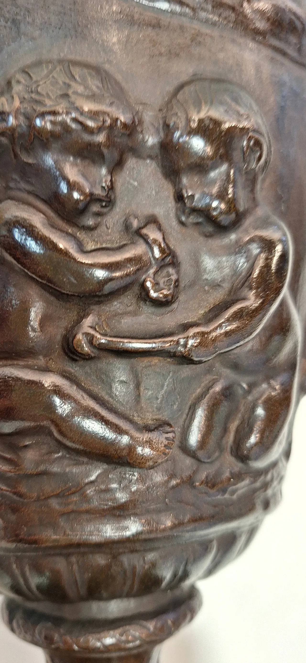 Vaso in terracotta patinata come bronzo stile Neoclassico, '800 5