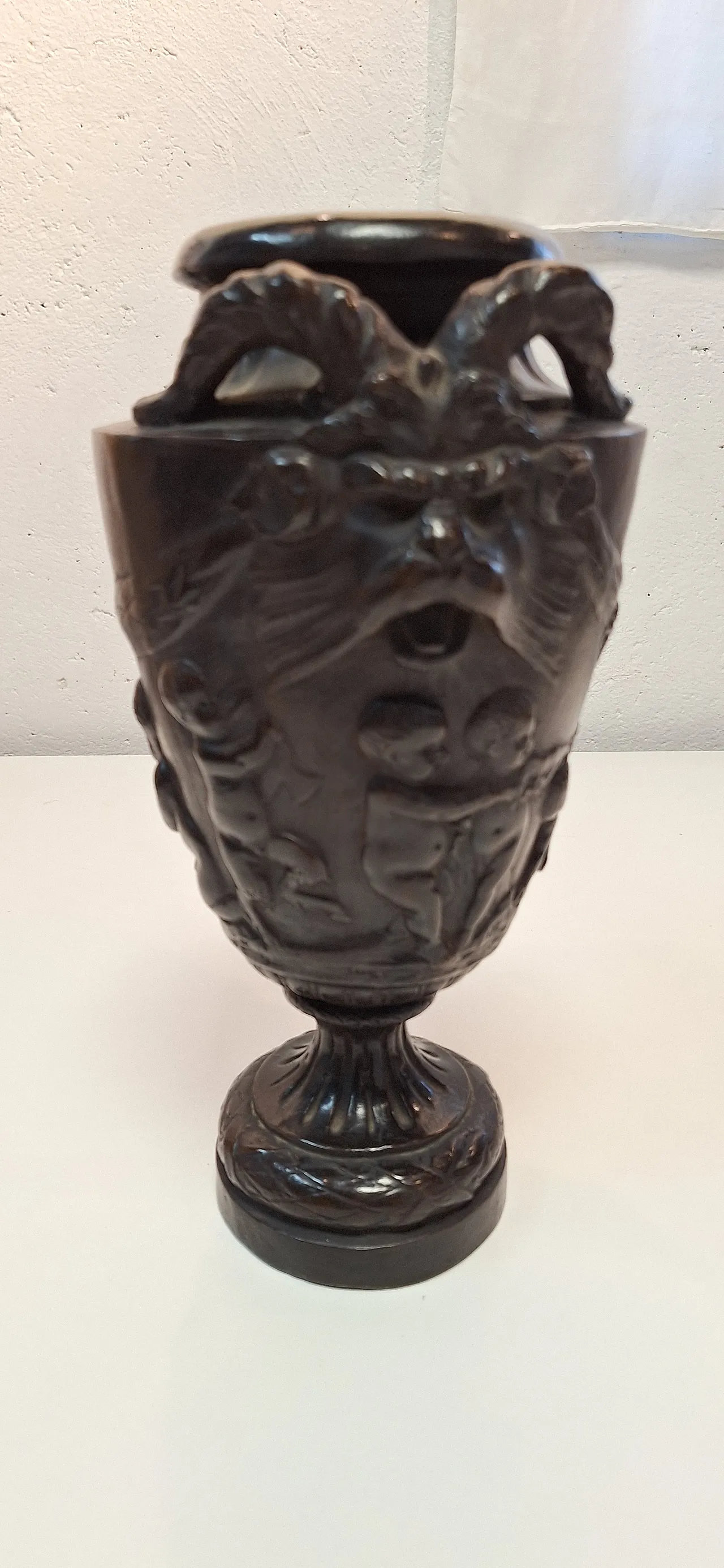 Vaso in terracotta patinata come bronzo stile Neoclassico, '800 7