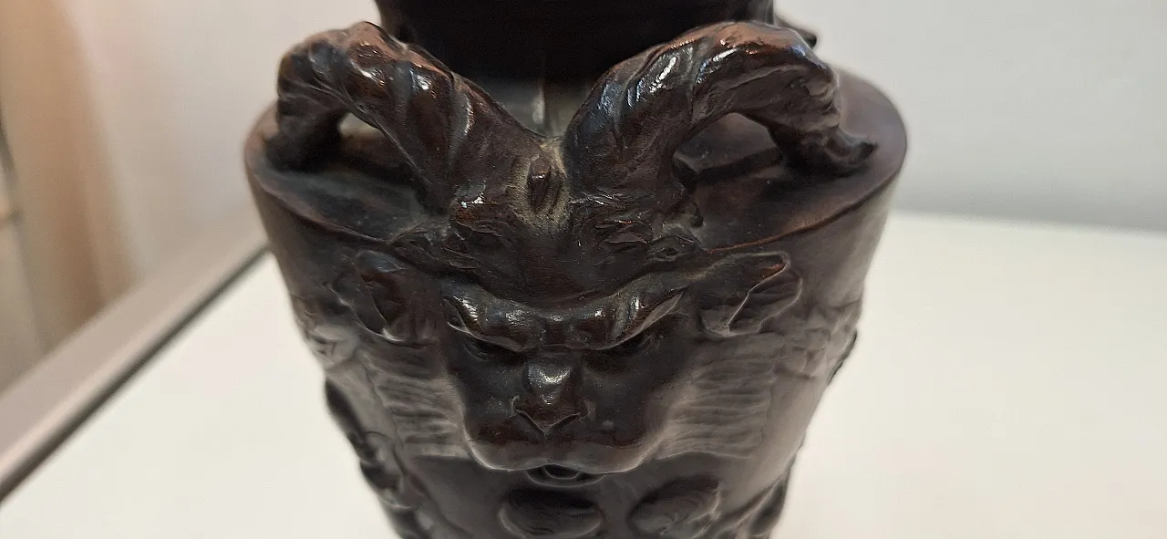 Vaso in terracotta patinata come bronzo stile Neoclassico, '800 8