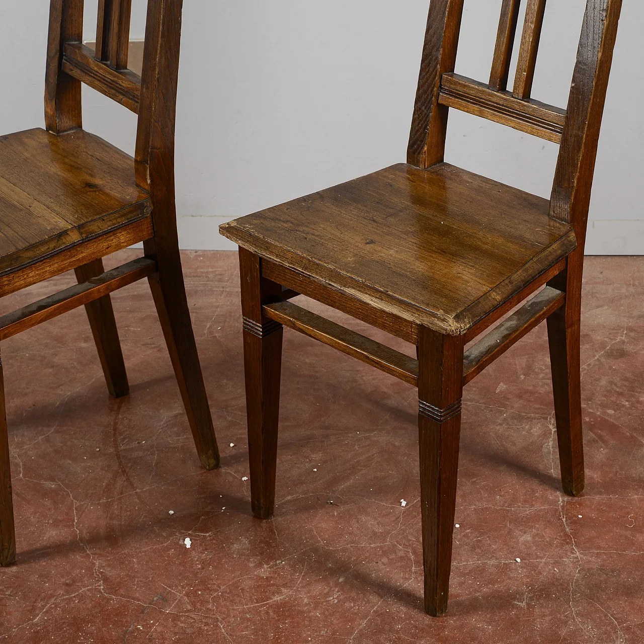 Coppia di sedie Liberty in legno, '900 3