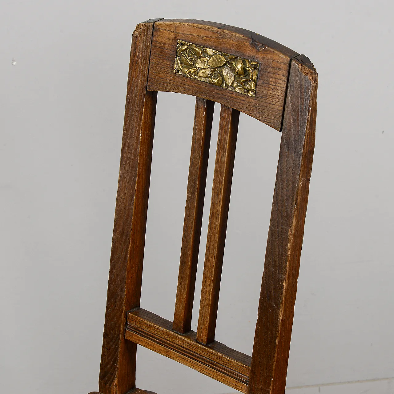 Coppia di sedie Liberty in legno, '900 8