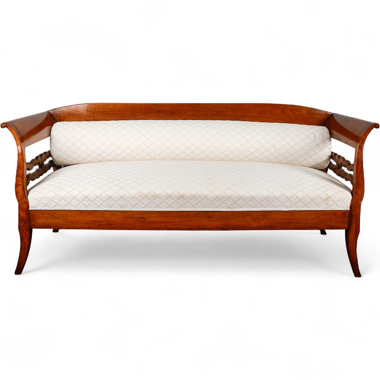 Walnut sofa with roller, 19th century 9