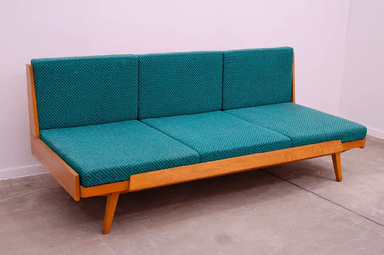 Divano letto pieghevole Mid-Century di Drevotvar, anni '70 6