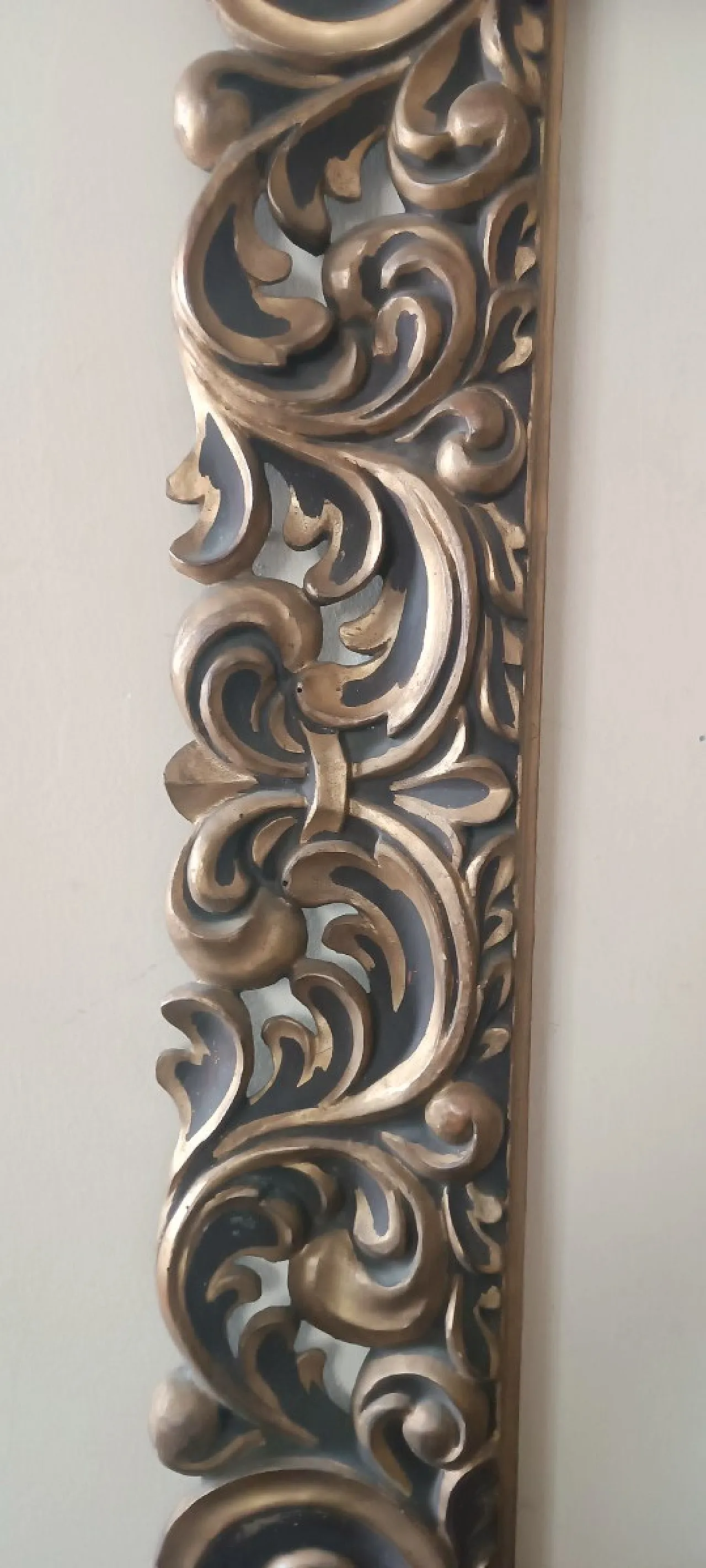 Antique lacquered and gilded frame, 19th century 5