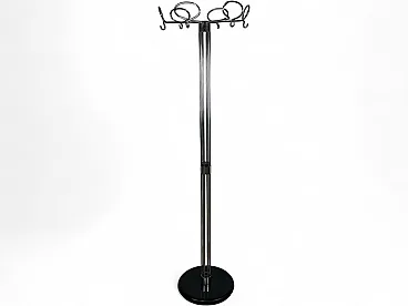 Appendiabiti scultura in acciaio di Isao Hosoe per Valenti, anni '70