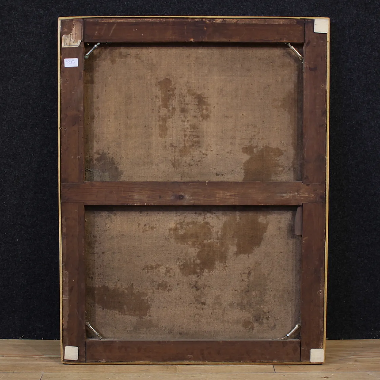 Flemish painting with Holy Family, oil o canvas, 18th century 10
