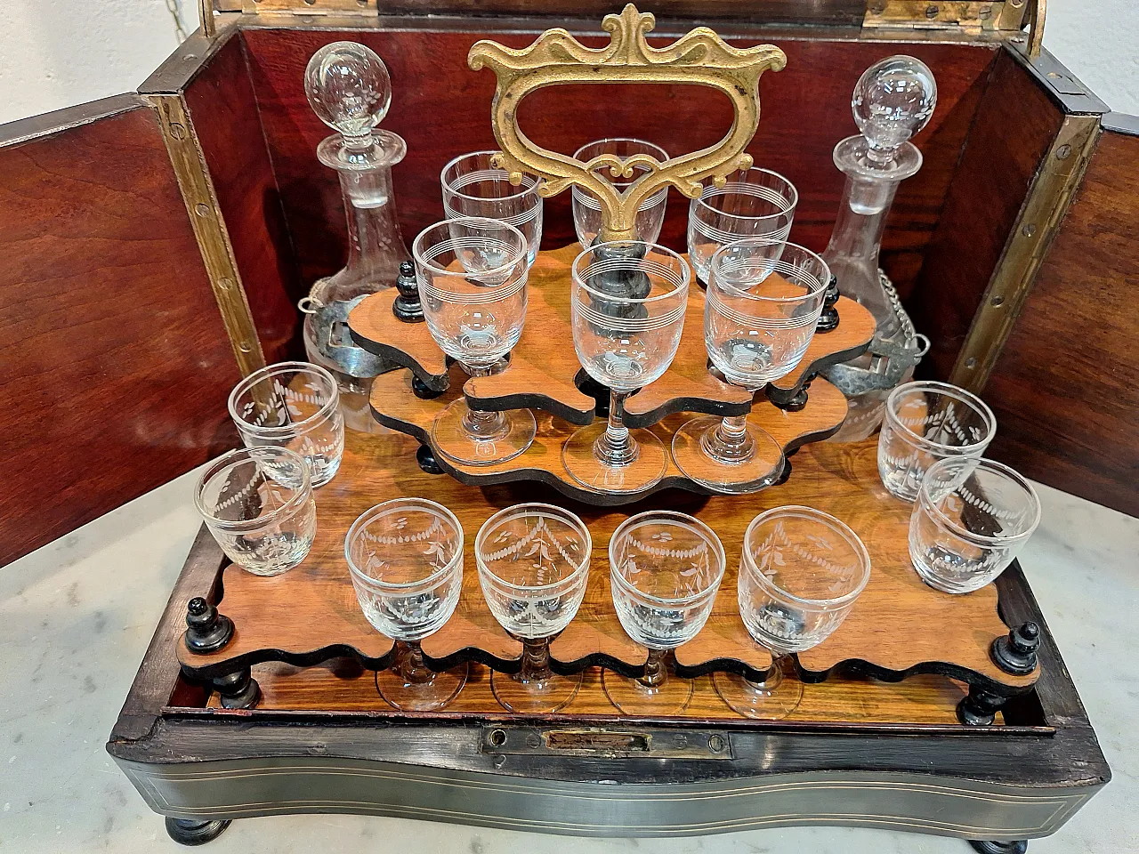 Cantinetta porta liquori Napoleone III, '800 1