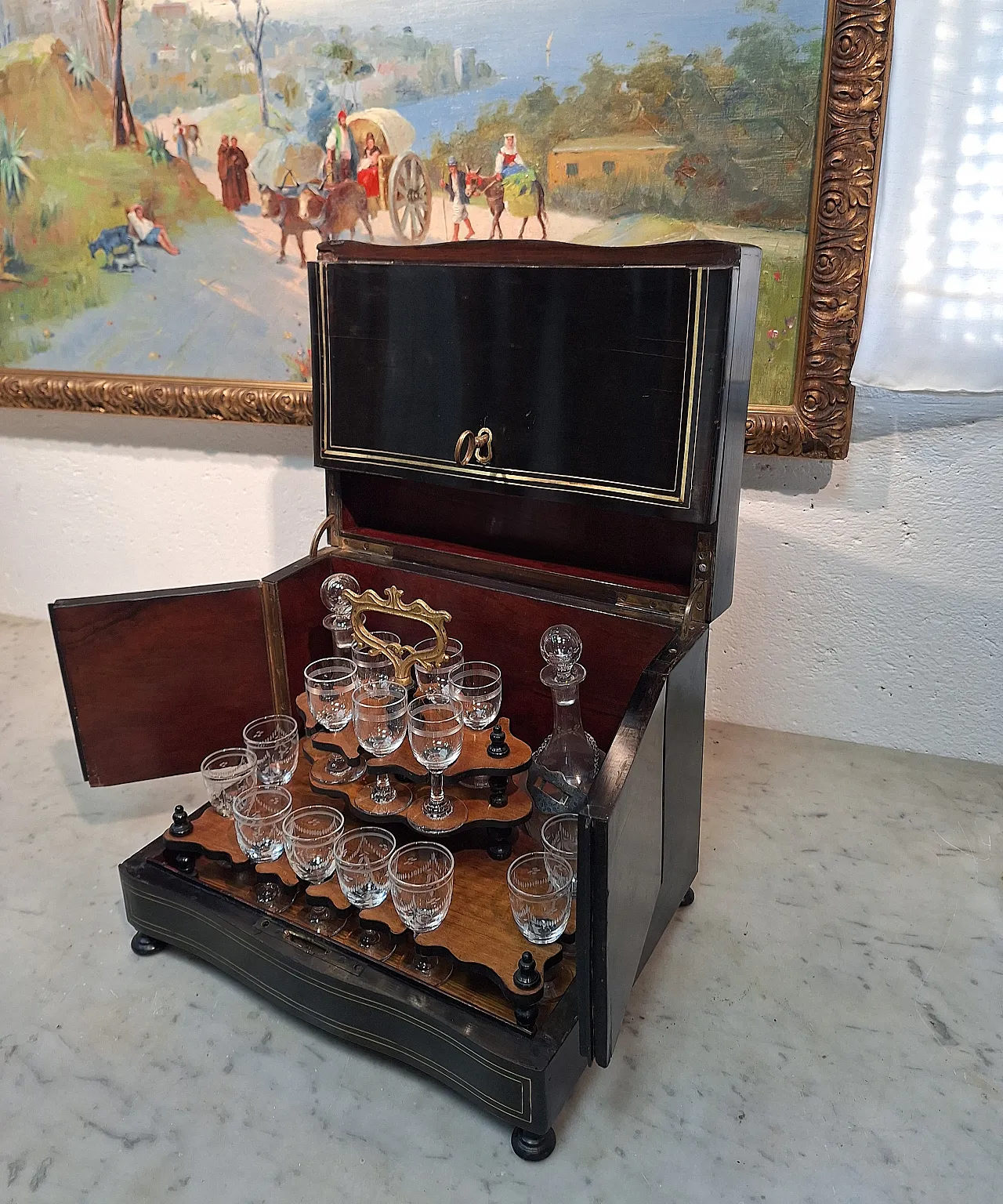 Cantinetta porta liquori Napoleone III, '800 4