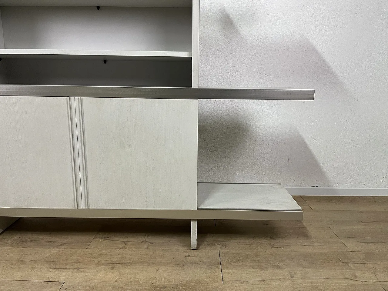 Steel and wood bookcase by Angelo Mangiarotti for Poltronova, 1960s 3