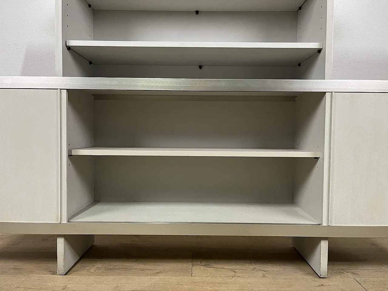 Steel and wood bookcase by Angelo Mangiarotti for Poltronova, 1960s 9